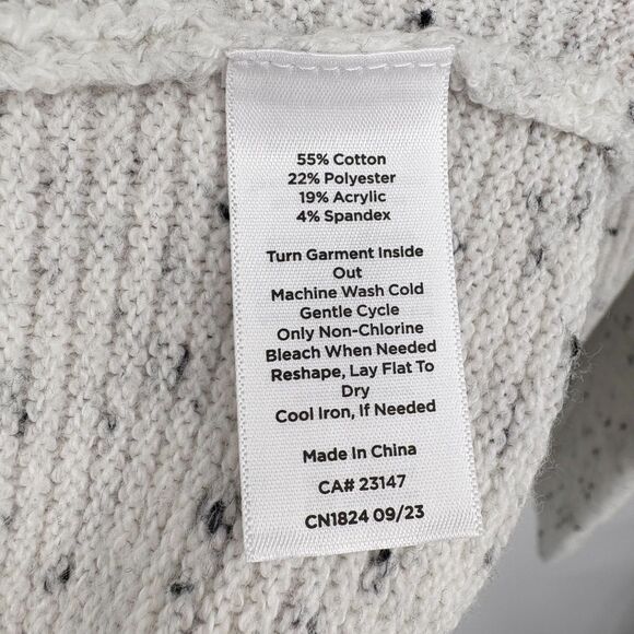 Haven Well Within Donegal Duster Cardigan Sweater Speckled Ivory Size XS, Chic - Picture 10 of 10